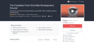 Read more about the article Free Udemy Course Completes Front-End Web Development Course