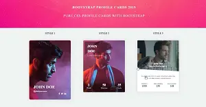 20+ Bootstrap Responsive Cards Codepen Collection