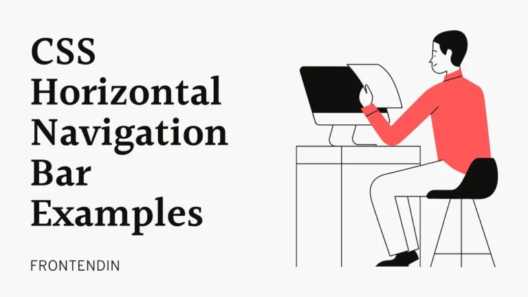 CSS Horizontal Navigation Bar Examples