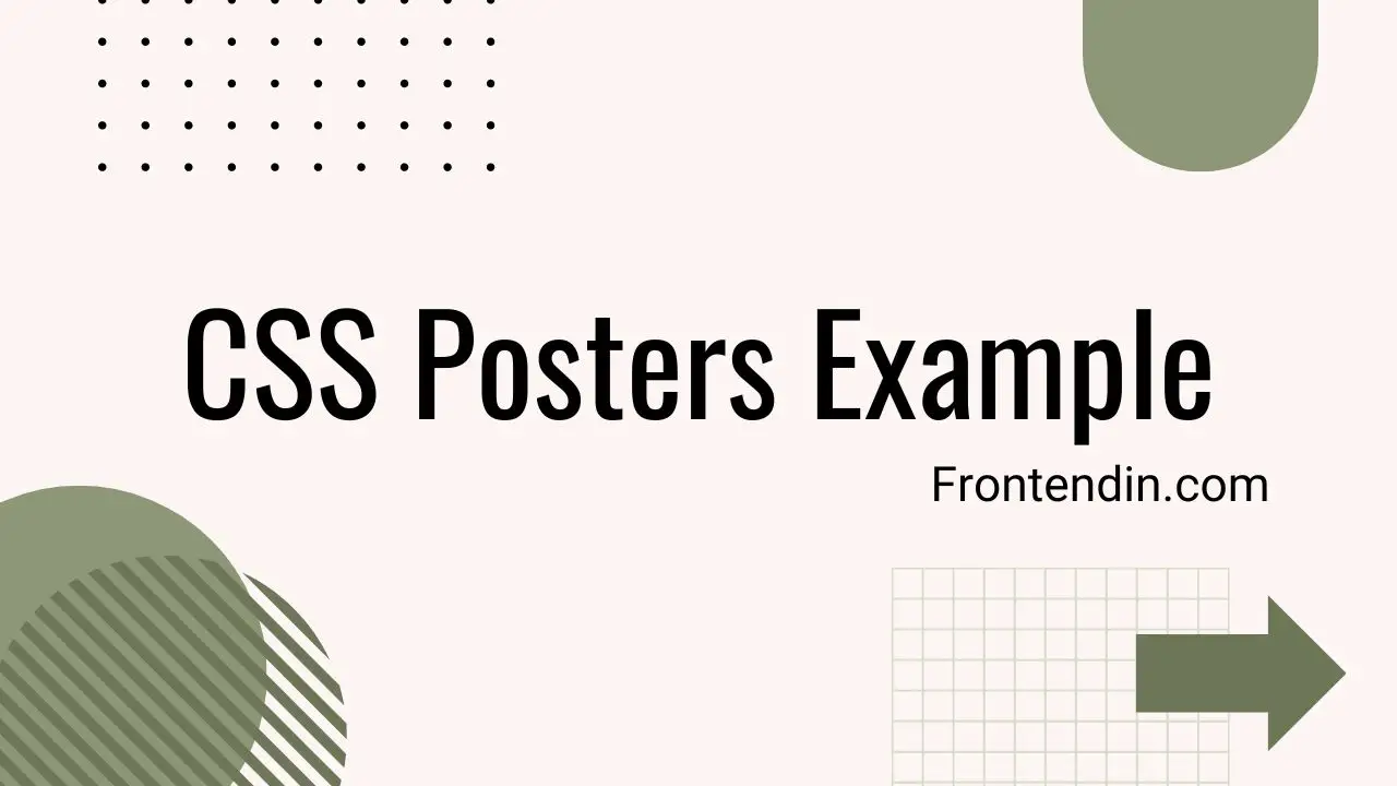 30+ CSS Posters Example With Demo And code - gscode