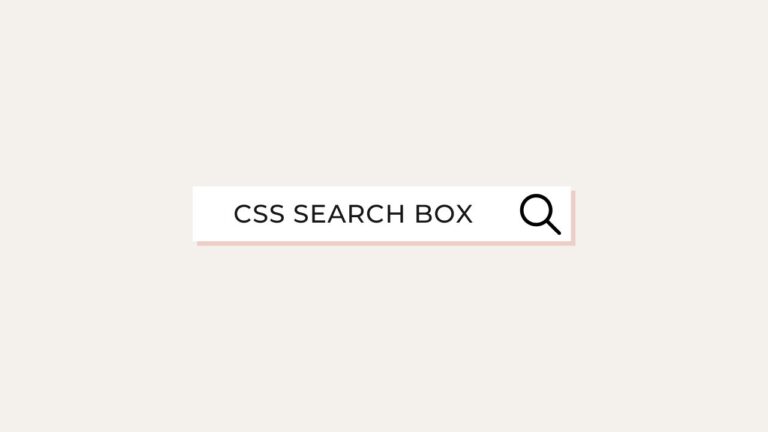 CSS Search Box